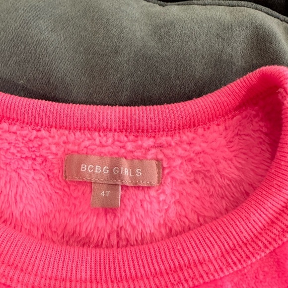 BCBG Hot Pink Fuzzy Toddler Top 4T - Picture 5 of 5